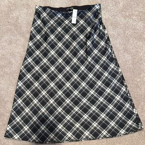 J. Crew Black Plaid Women's Skirt